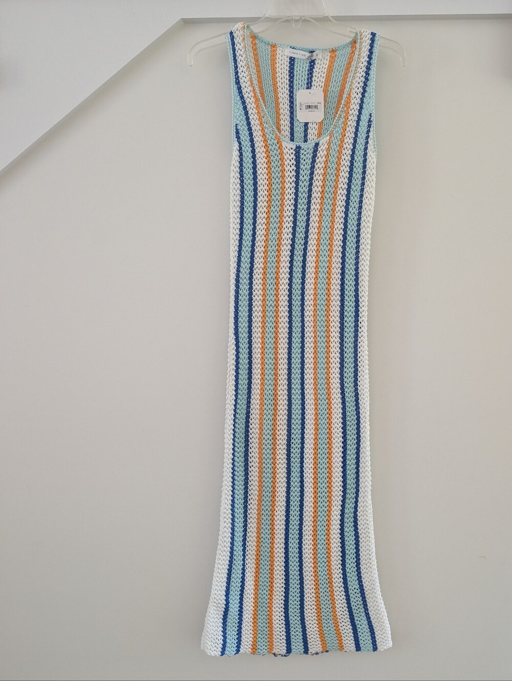 Altard State Striped Crochet Knit Maxi Dress